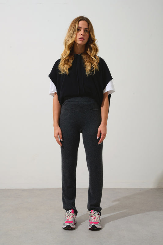 JIGME jogging carbone chiné 100% cachemire