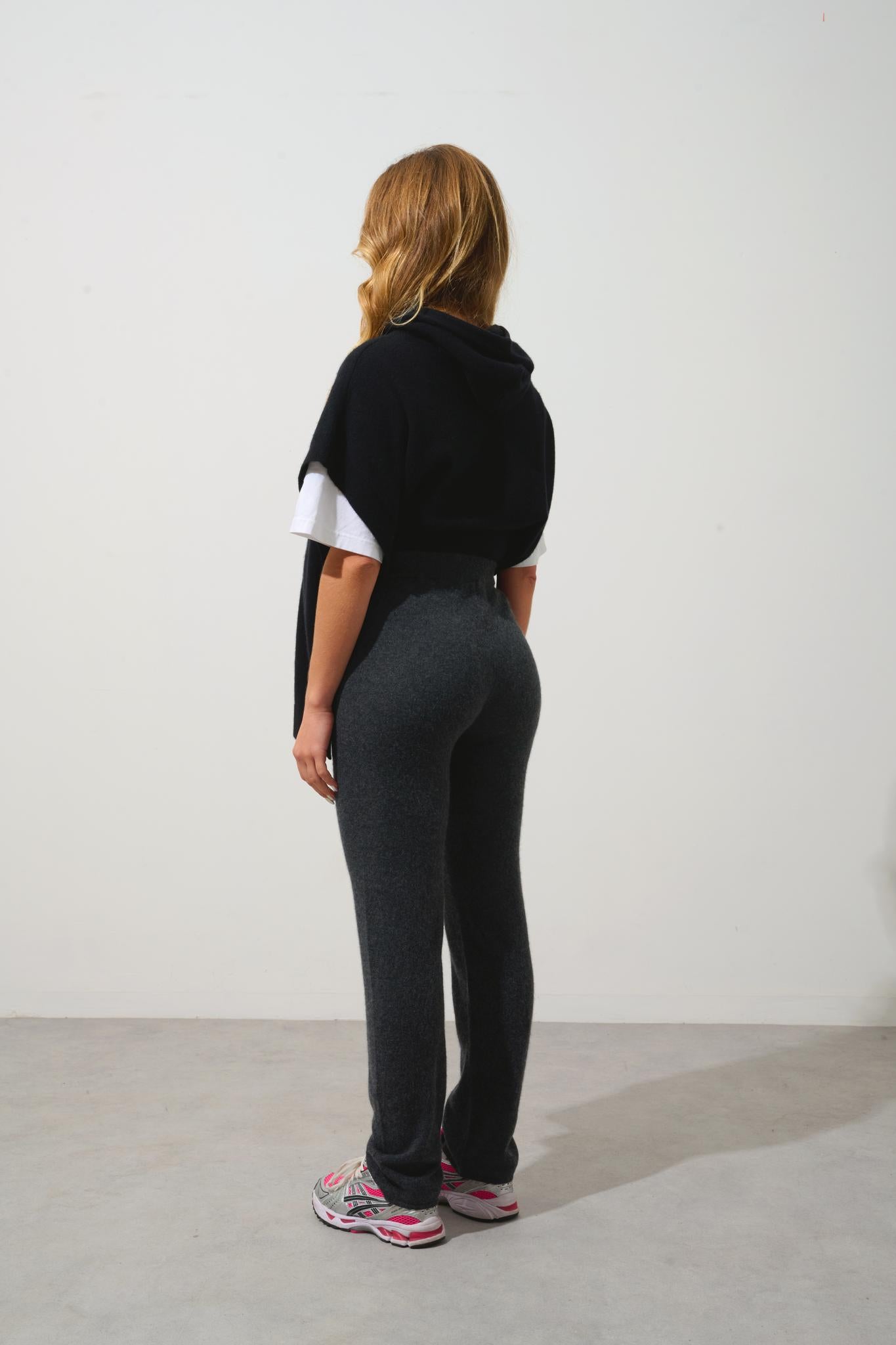 JIGME jogging carbone chiné 100% cachemire