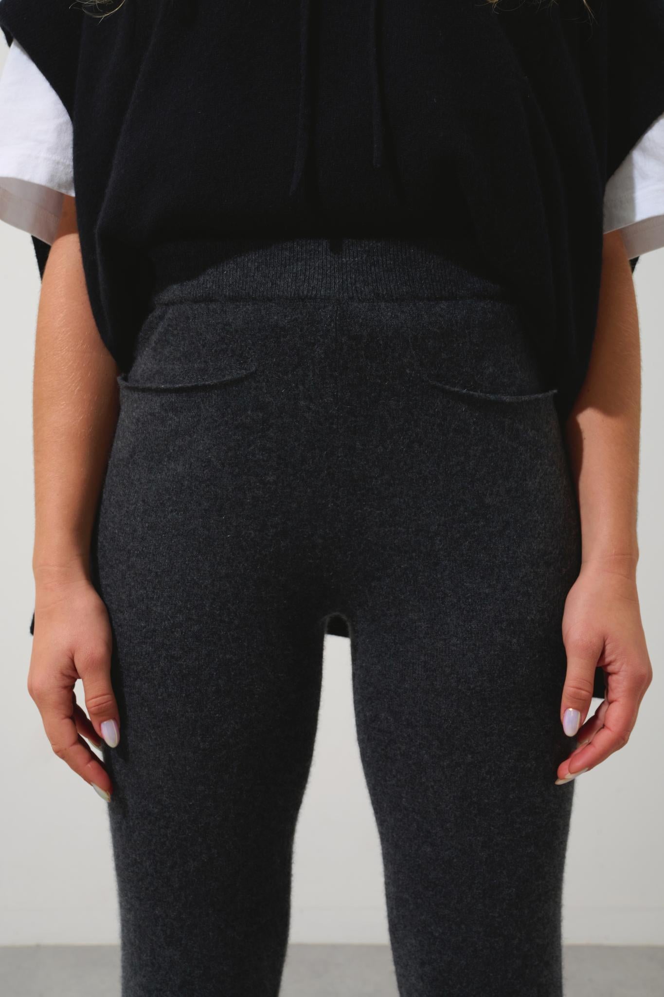 JIGME jogging carbone chiné 100% cachemire