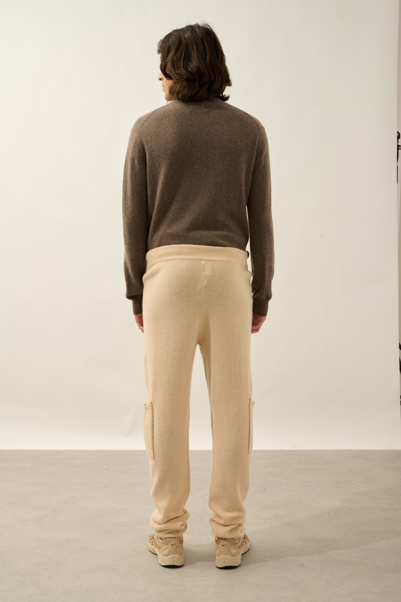 joey jogging 4 fils sable 100% cachemire