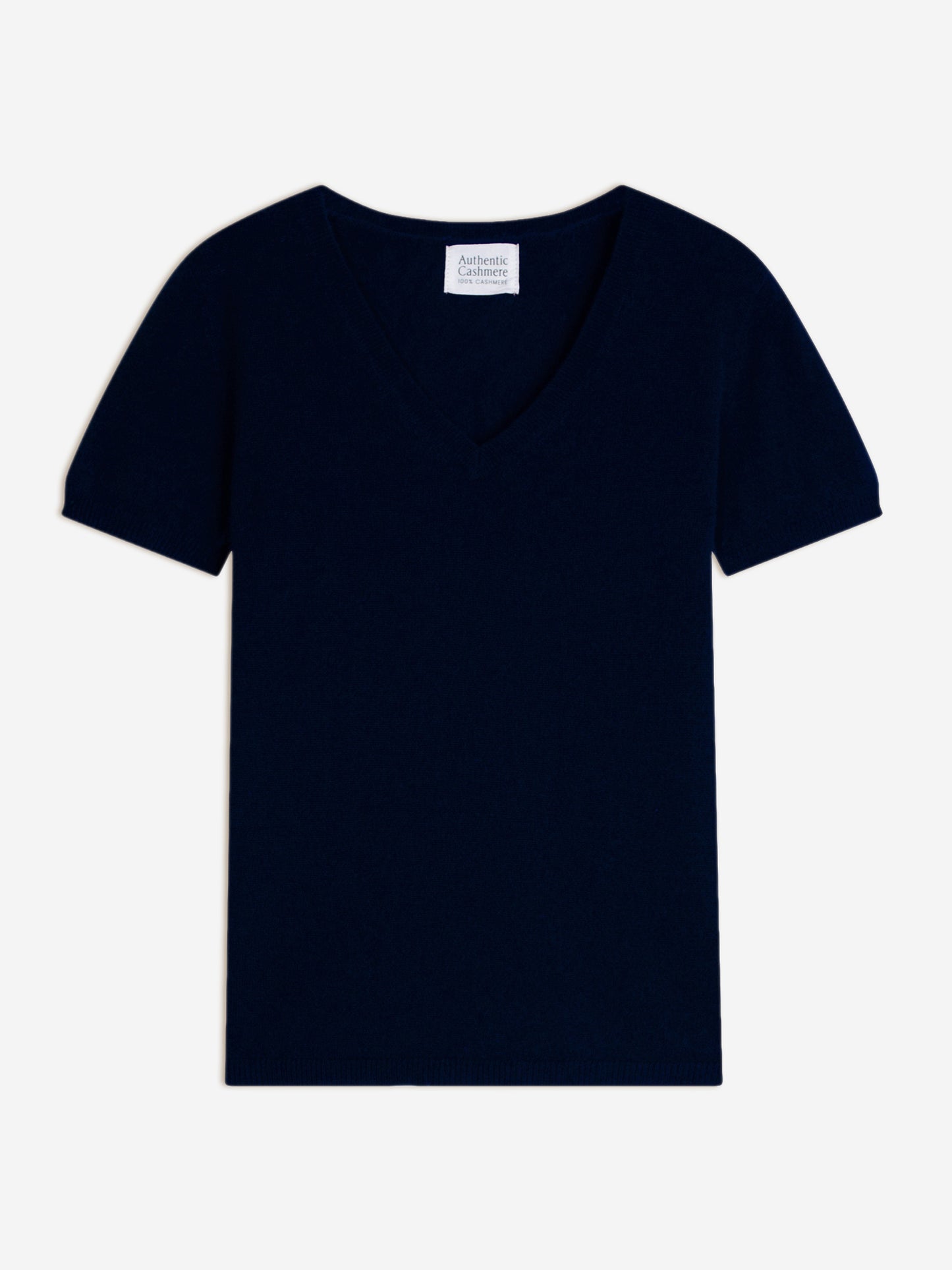 KALI thirt mit v-ausschnitt navy 100% kaschmir