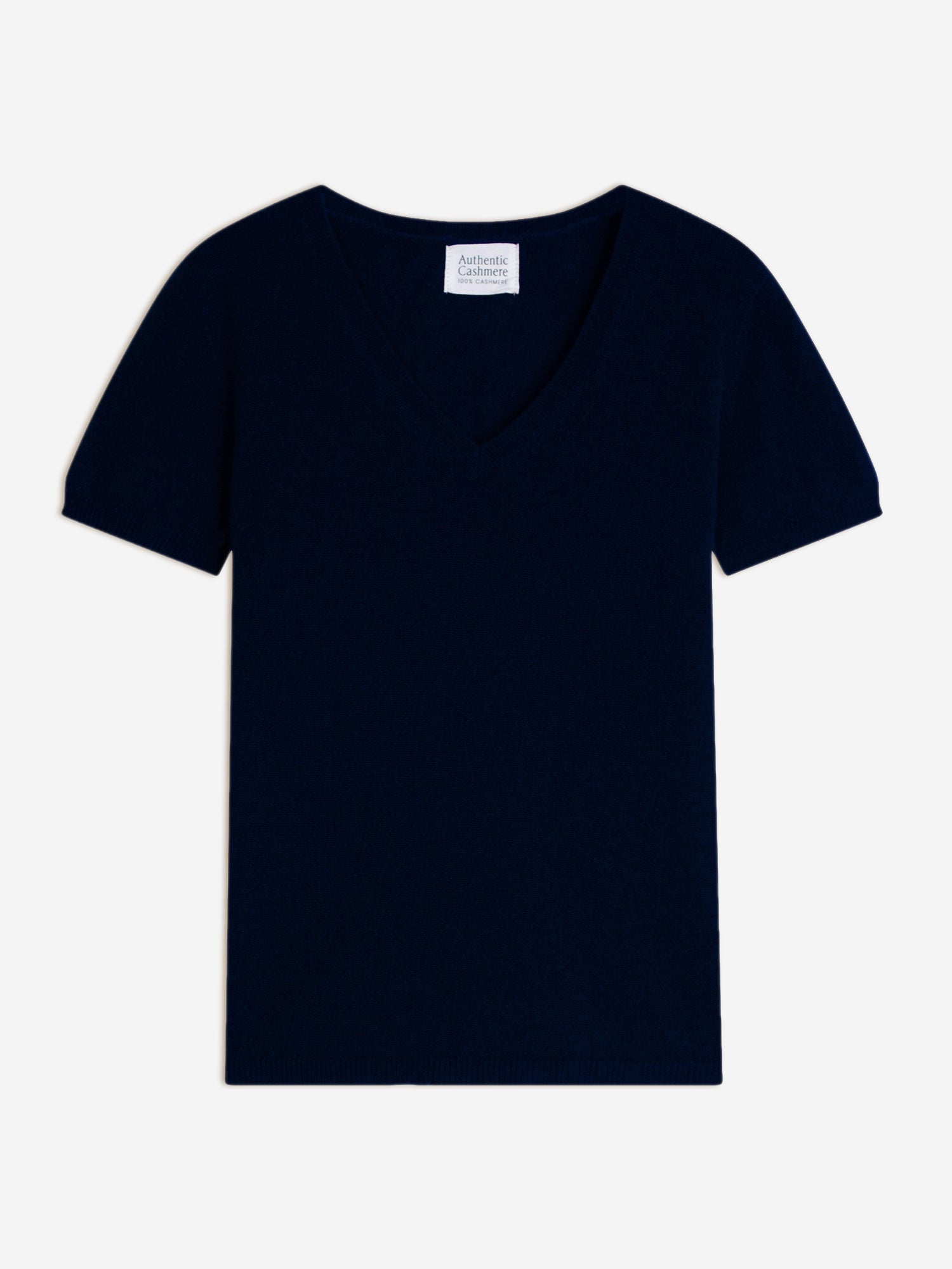 KALI thirt mit v-ausschnitt navy 100% kaschmir