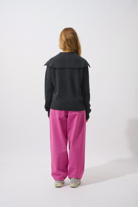 KARMA pull camionneur carbone chiné 100% cachemire