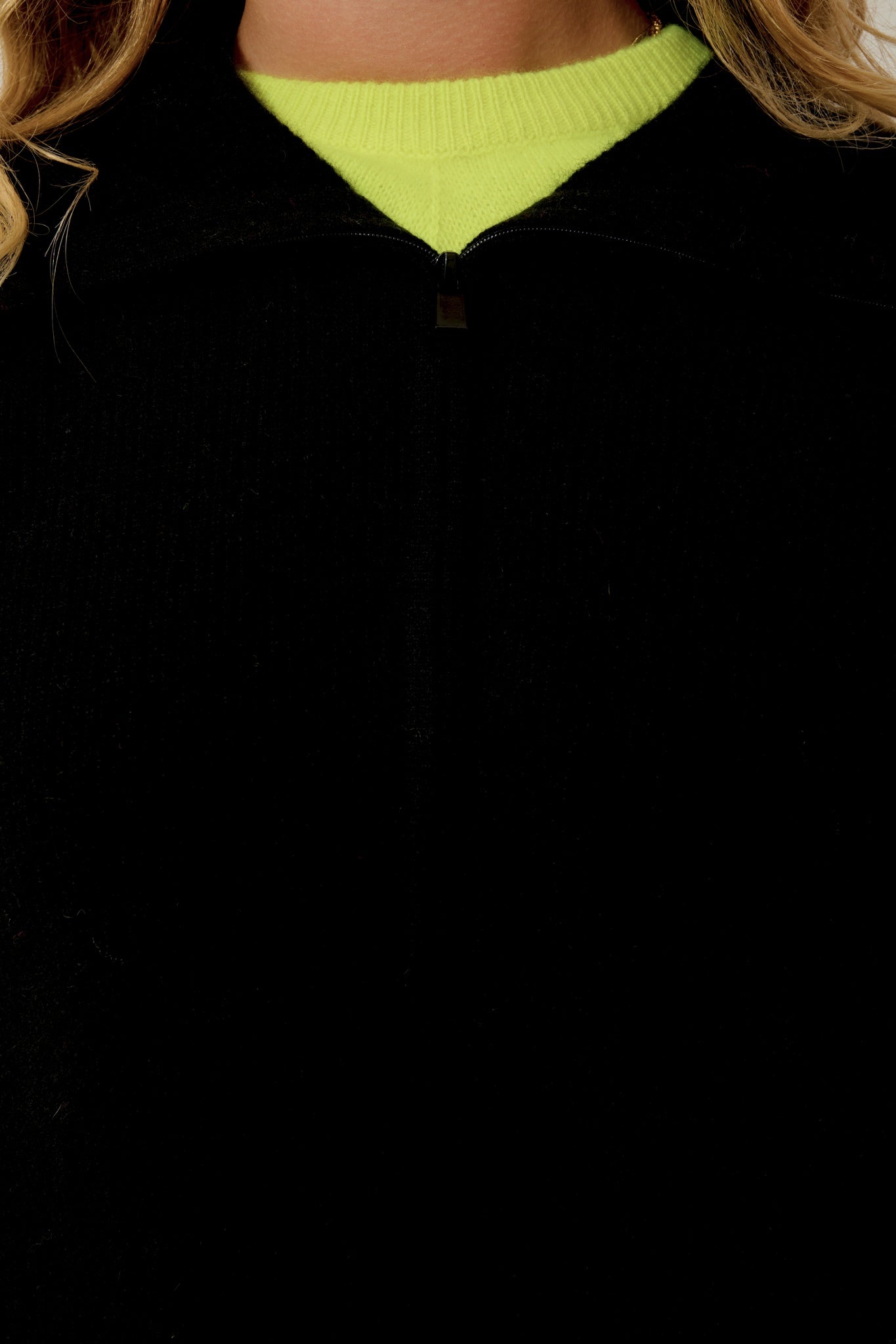 KARMA pull camionneur noir 100% cachemire