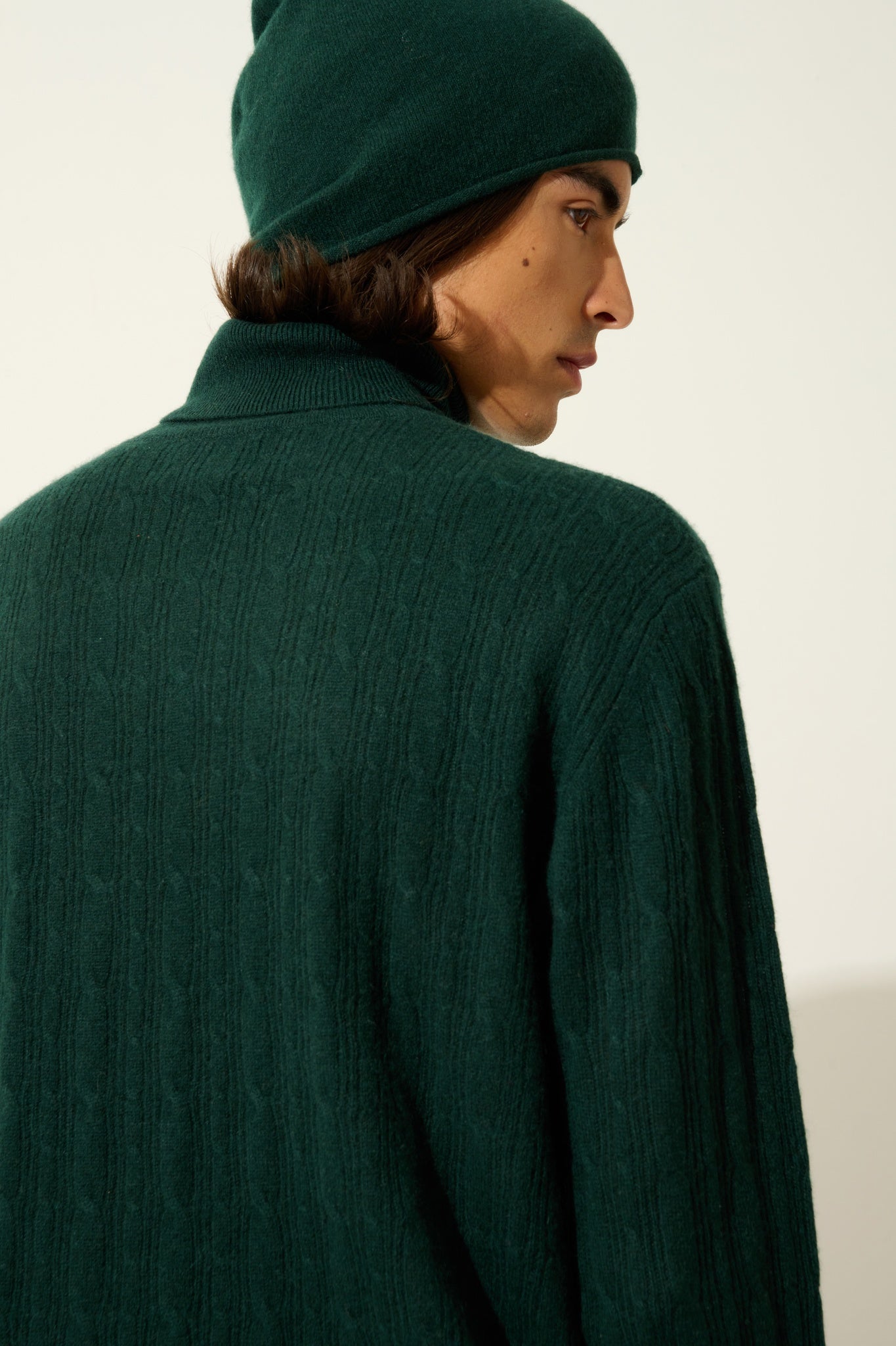 KONA Rollkragenpullover Zypresse 100% Kaschmir