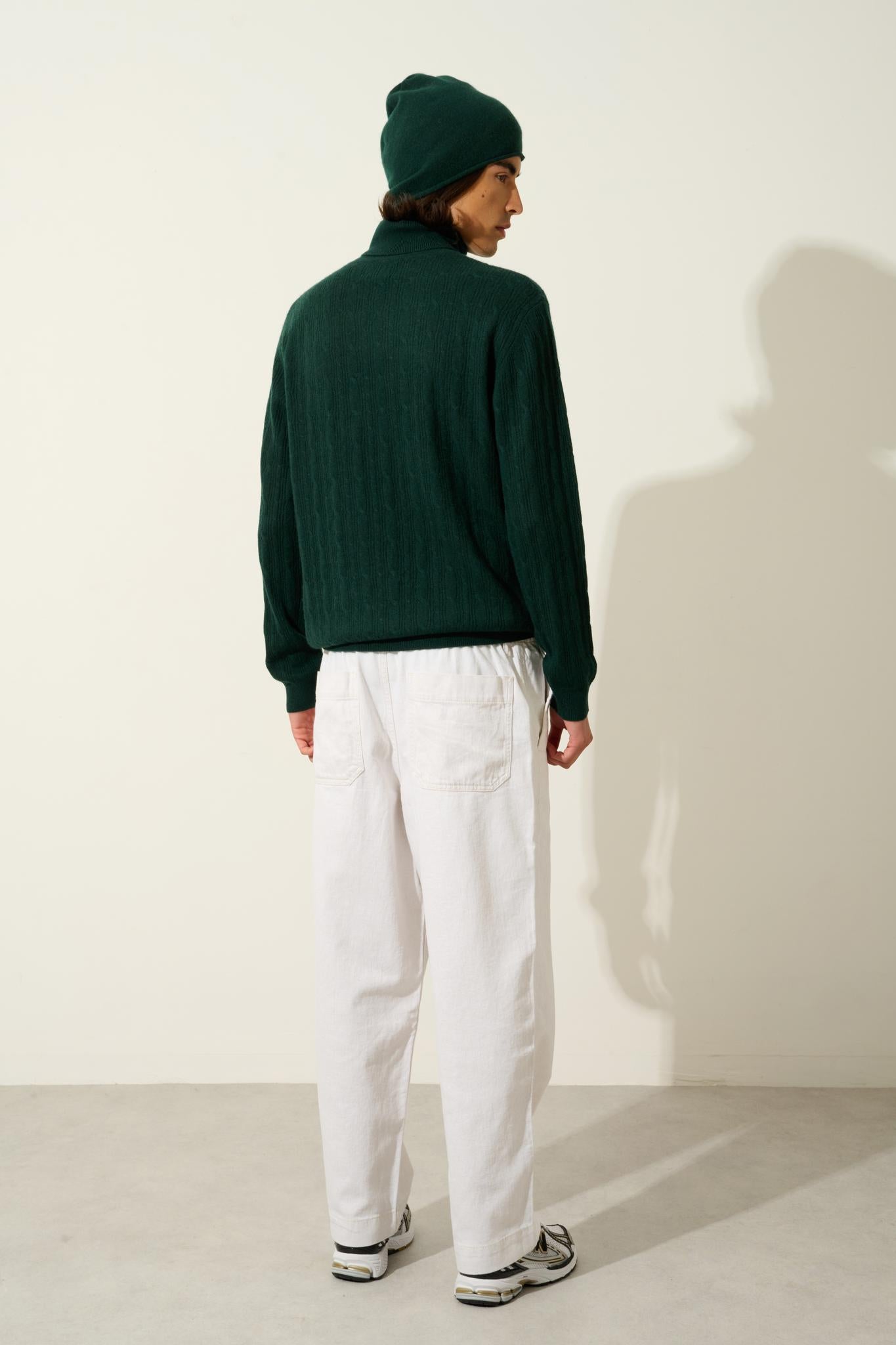 KONA turtleneck sweater cypress 100% cashmere