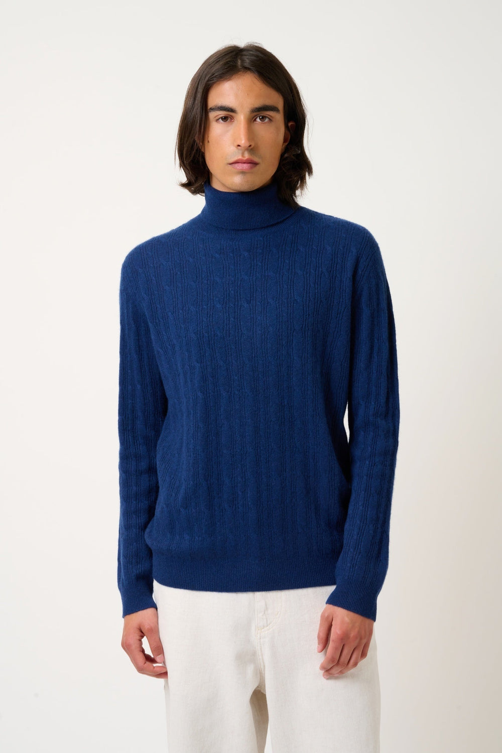 KONA pull col roulé minuit 100% cachemire