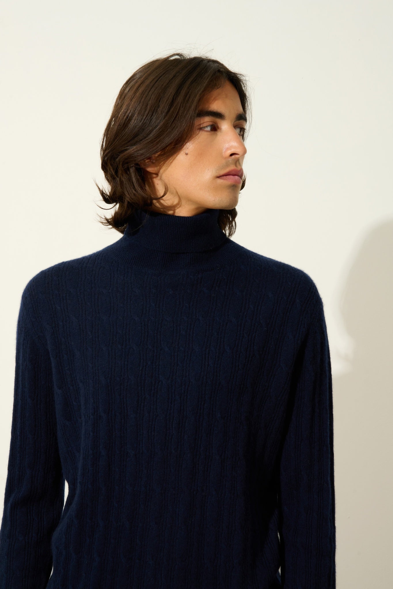 KONA Rollkragenpullover navy 100% Kaschmir