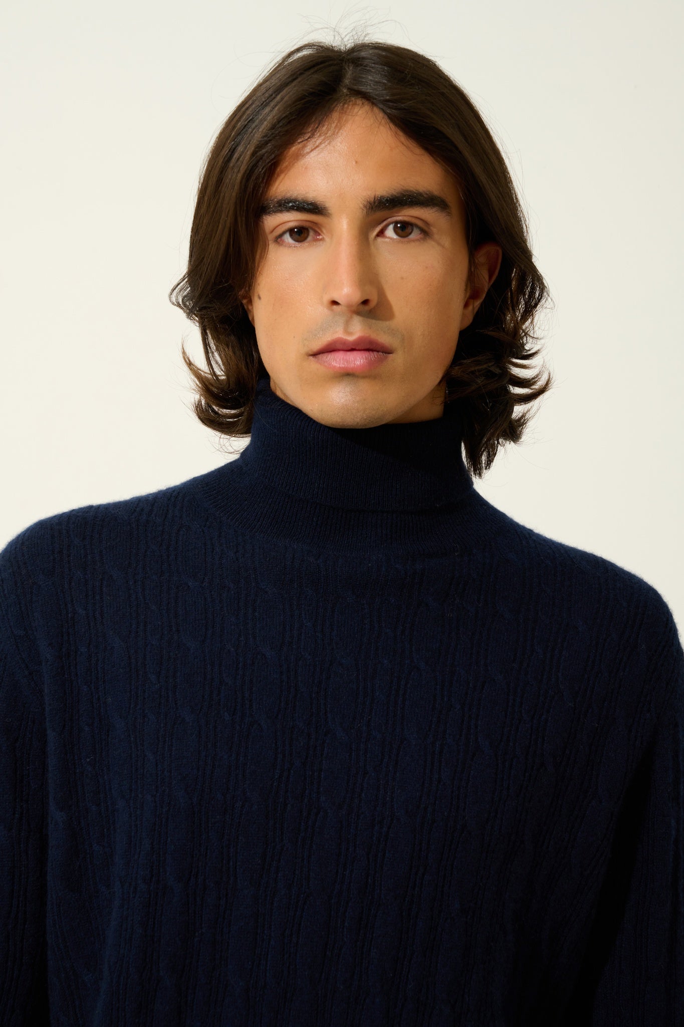 KONA Rollkragenpullover navy 100% Kaschmir