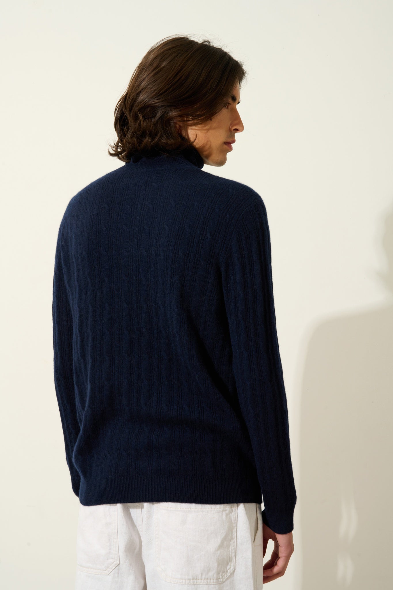 KONA Rollkragenpullover navy 100% Kaschmir