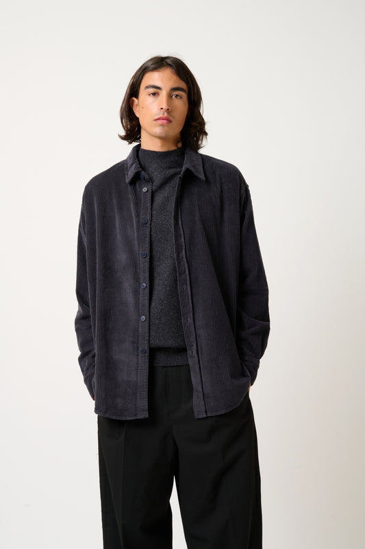 KUNDUM Pullover mit Rundhalsausschnitt schwarz meliert 100% Kaschmir