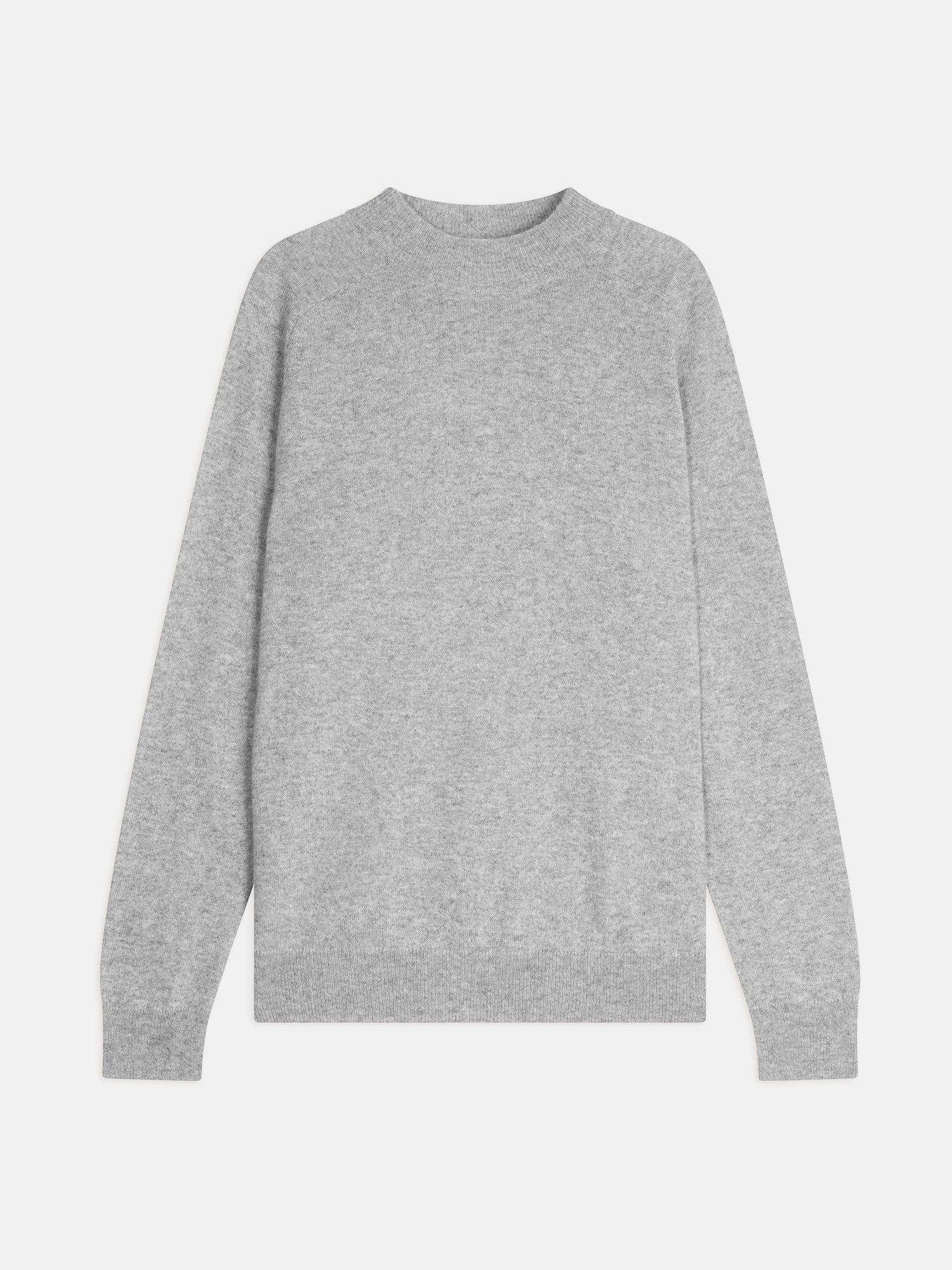 KUNDUM Pullover mit Rundhalsausschnitt Wolke meliert 100% Kaschmir