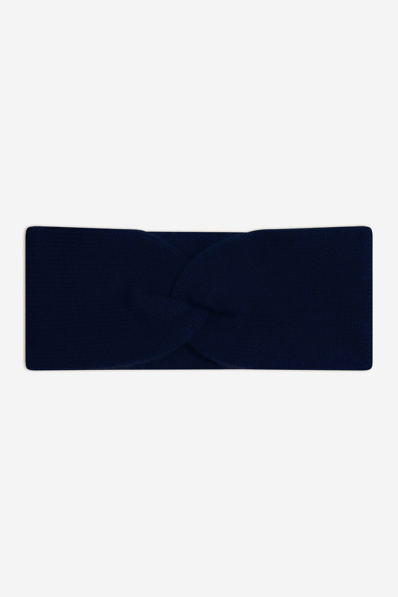 lana bandeau 4 fils navy 100% cachemire