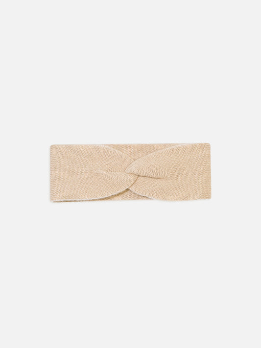 LANA 4-ply headband, sand, 100% cashmere