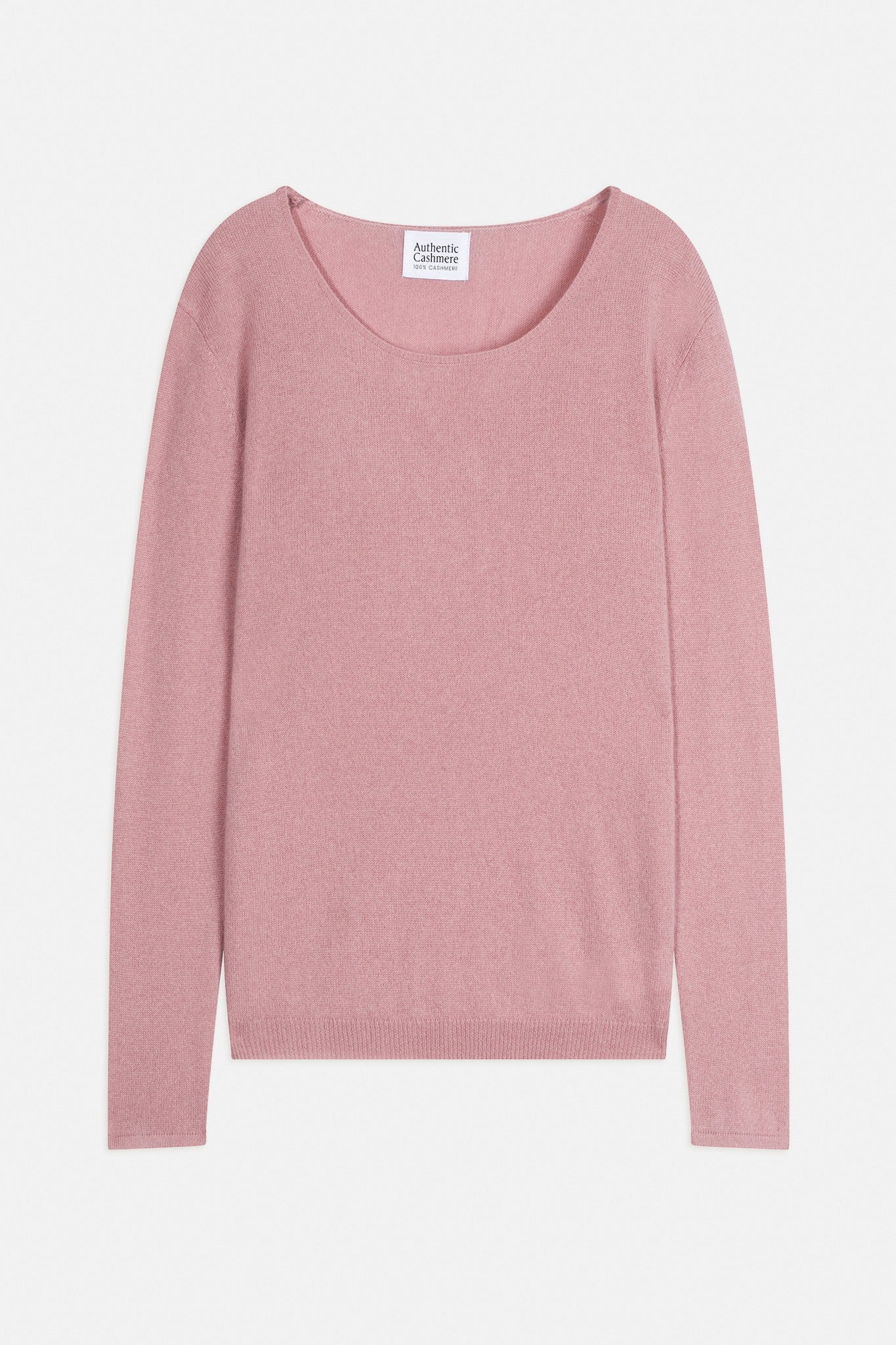 lanfon pull col bateau bois de rose 100% cachemire