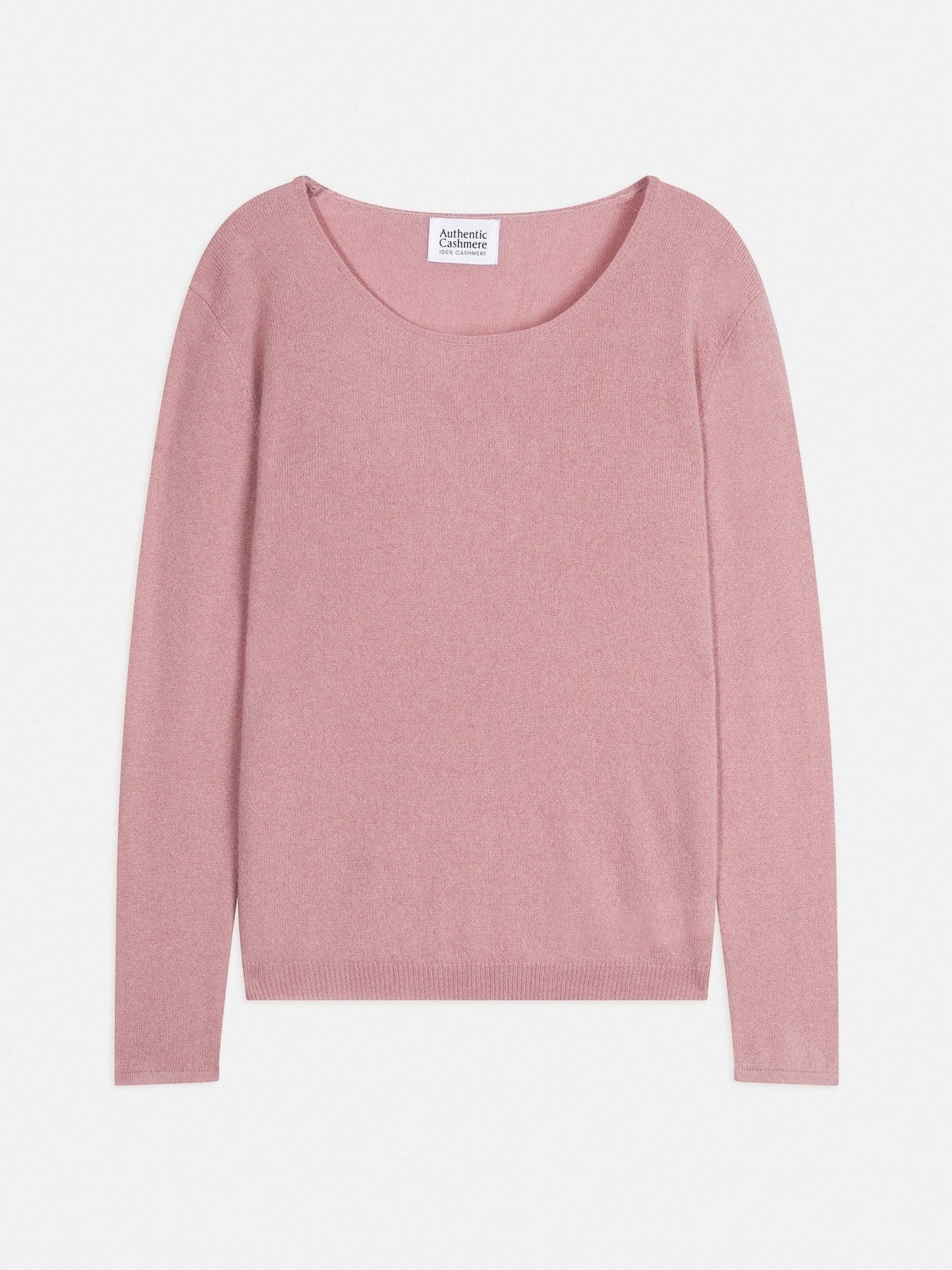 lanfon pull col bateau bois de rose 100% cachemire