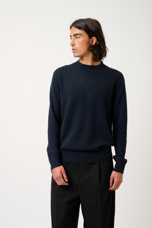 LASYA pull col rond caviar 100% cachemire