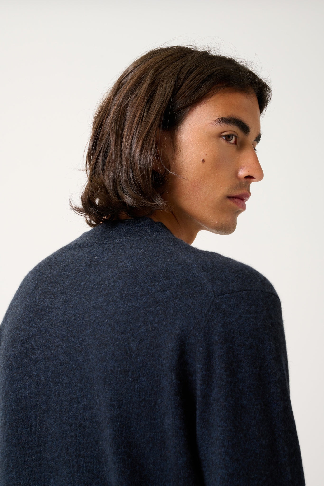 LASYA pull col rond caviar 100% cachemire