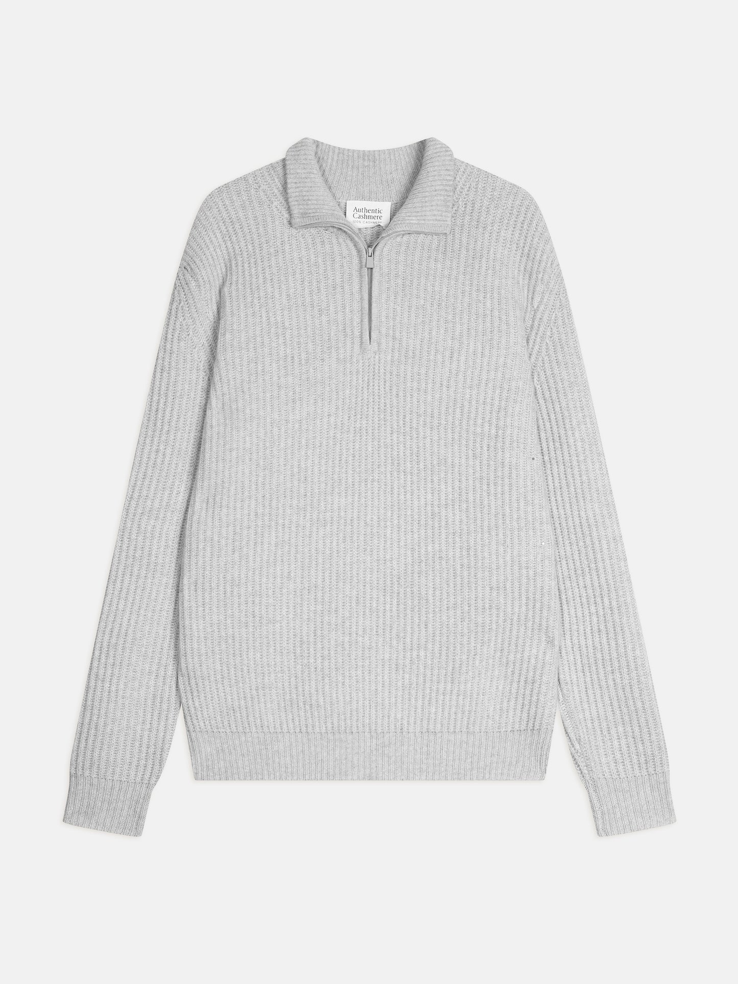 LHAMU Trucker Pullover 6 Fäden Glacier meliert 100% Kaschmir