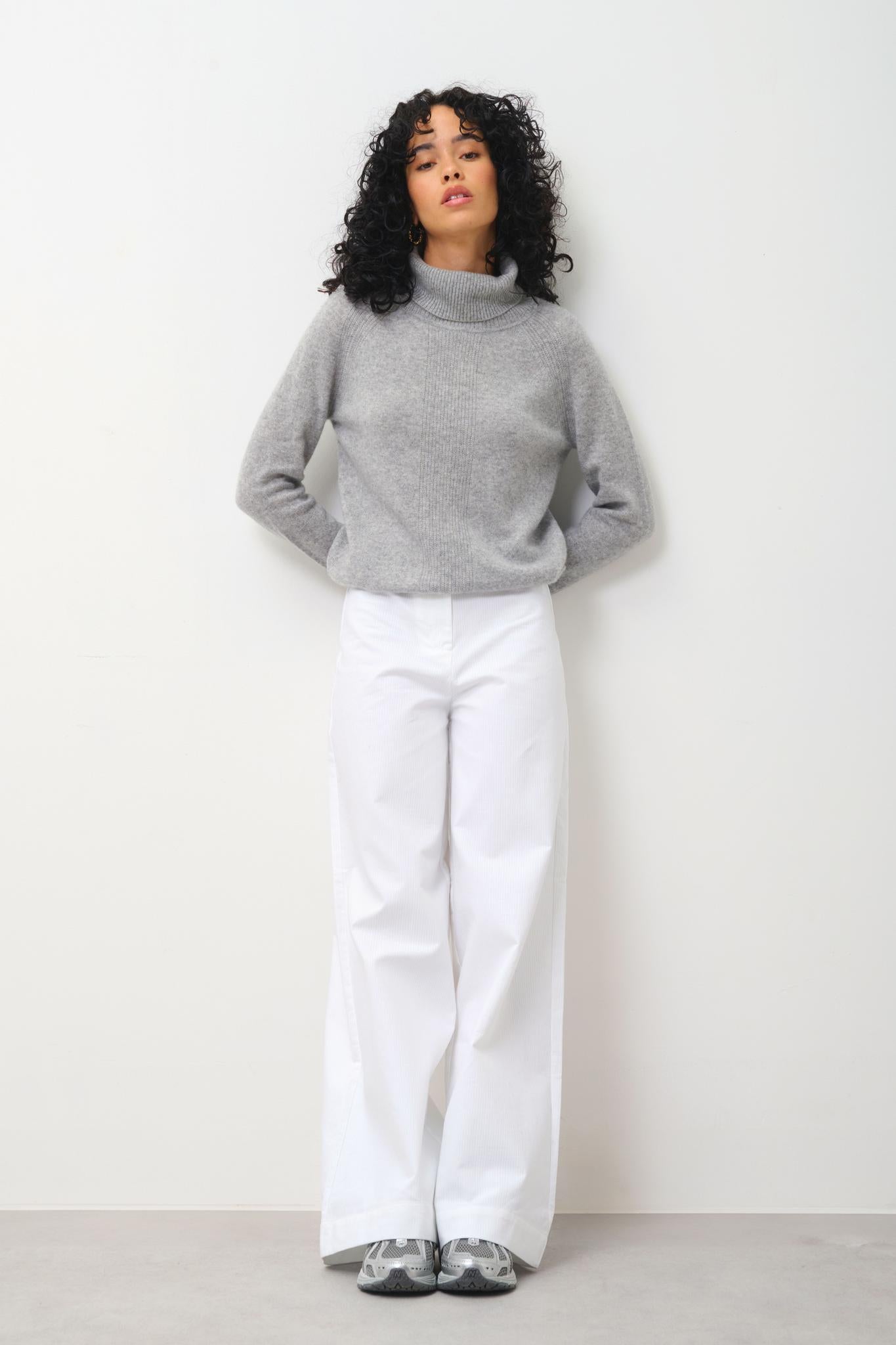 LILLY Rollkragenpullover Wolke meliert 100% Kaschmir