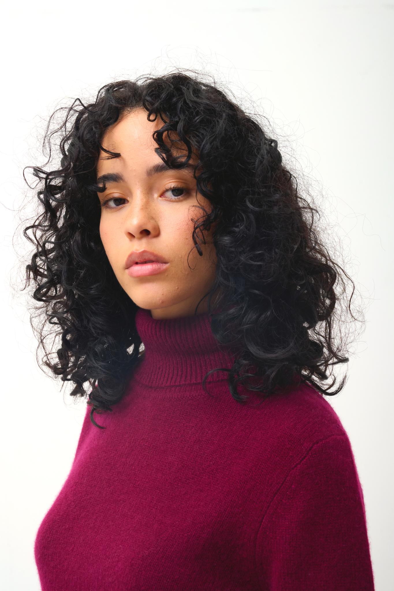 LINDA Rollkragenpullover 4-fädig bordeauxrot 100% Kaschmir