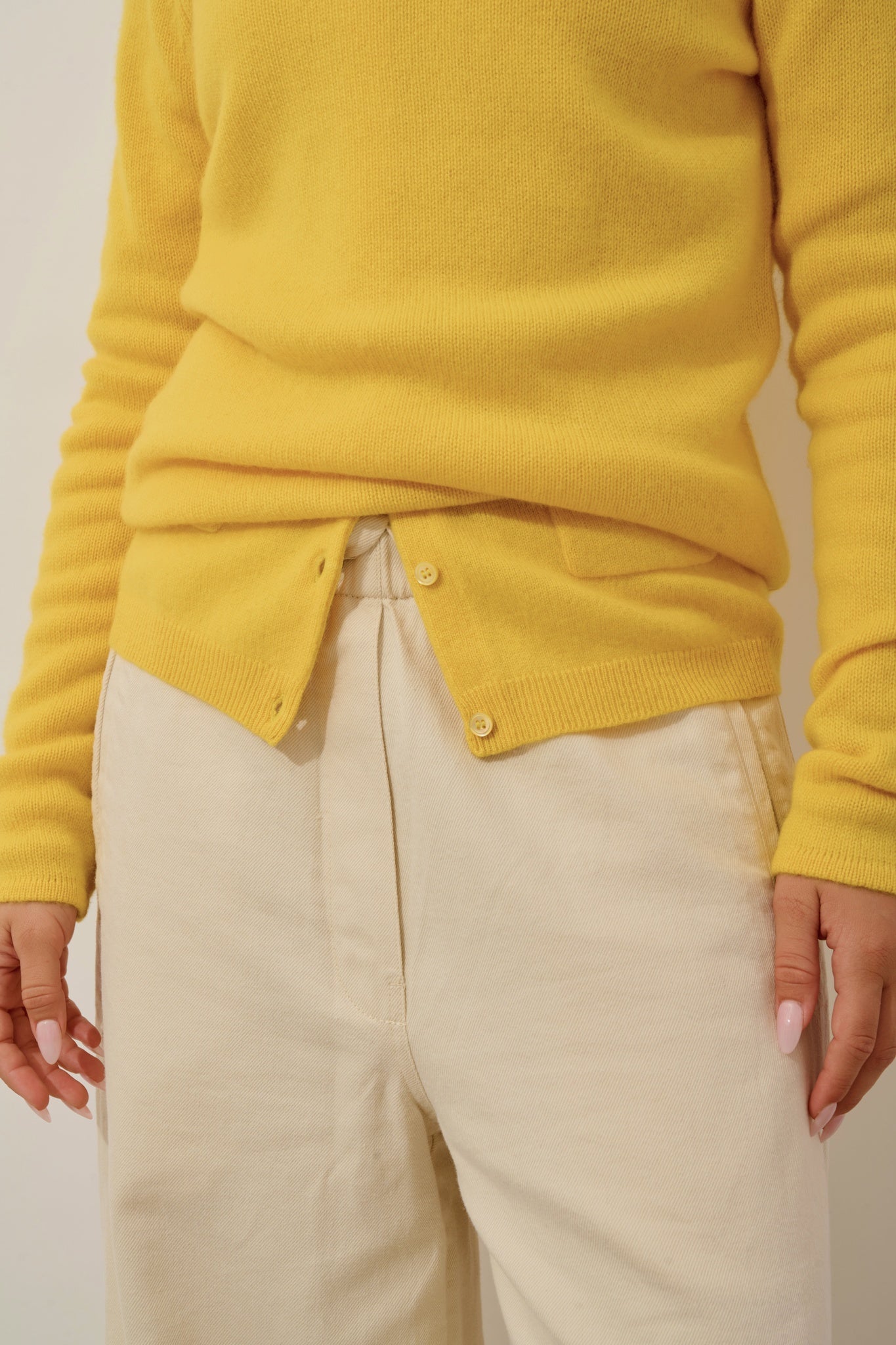 LINDA pull col roulé 4 fils cédrat 100% cachemire