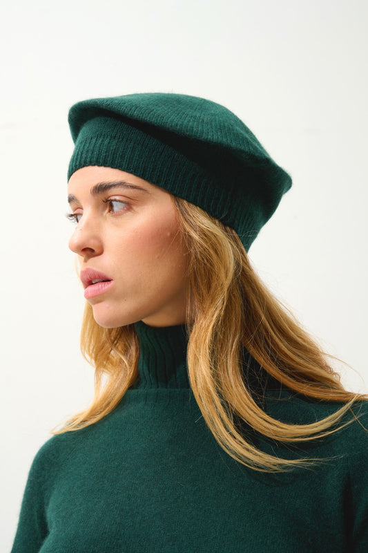 liwi béret 4 fils cyprès 100% cachemire