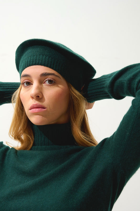 liwi béret 4 fils cyprès 100% cachemire