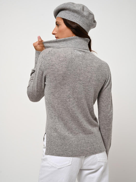 LIWI 4-thread beret cloud mottled 100% cashmere