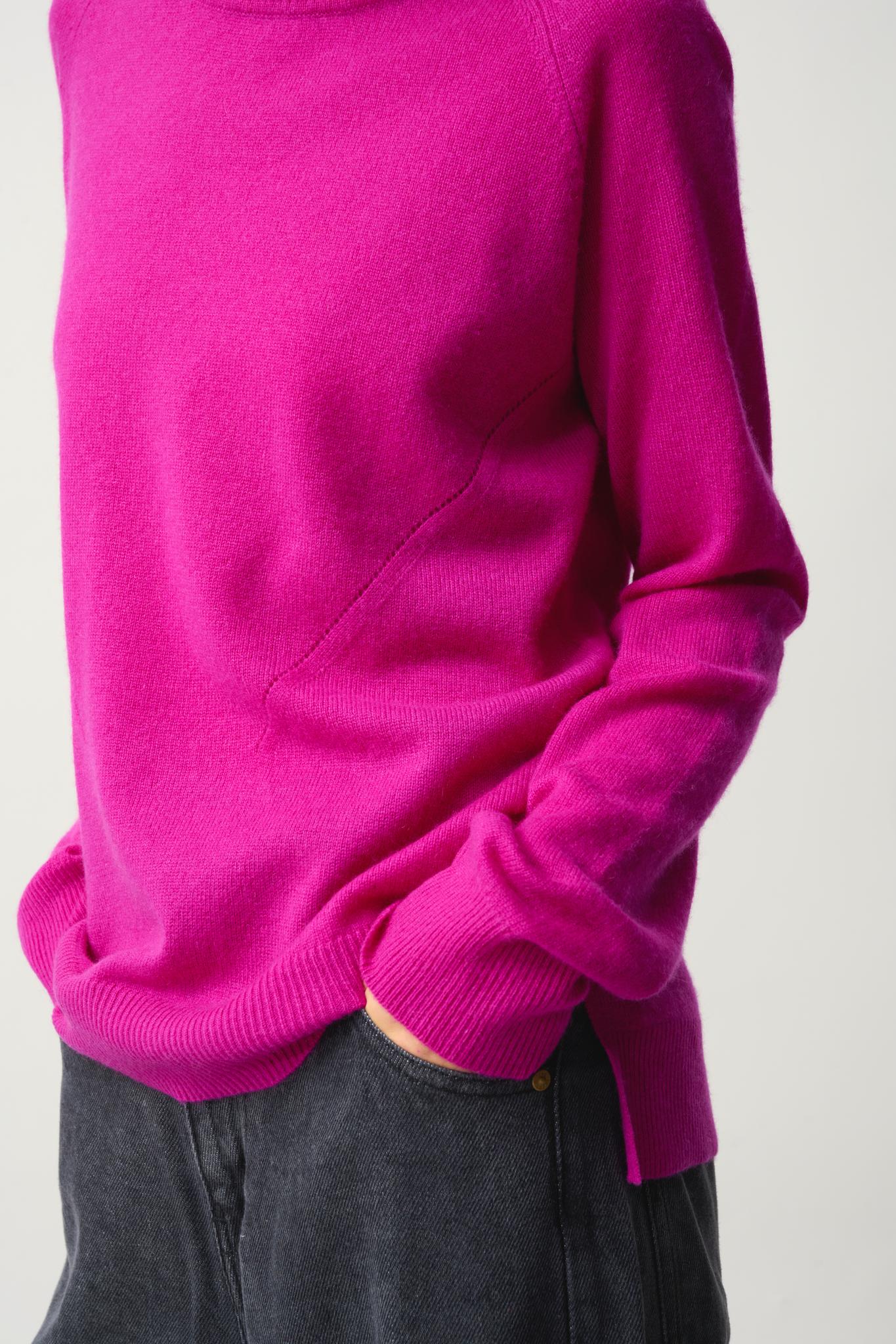 MADELINE Rollkragenpullover violett 100% Kaschmir