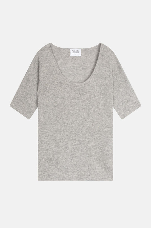 MAELYS mottled cloud round-neck t-shirt 100% cashmere