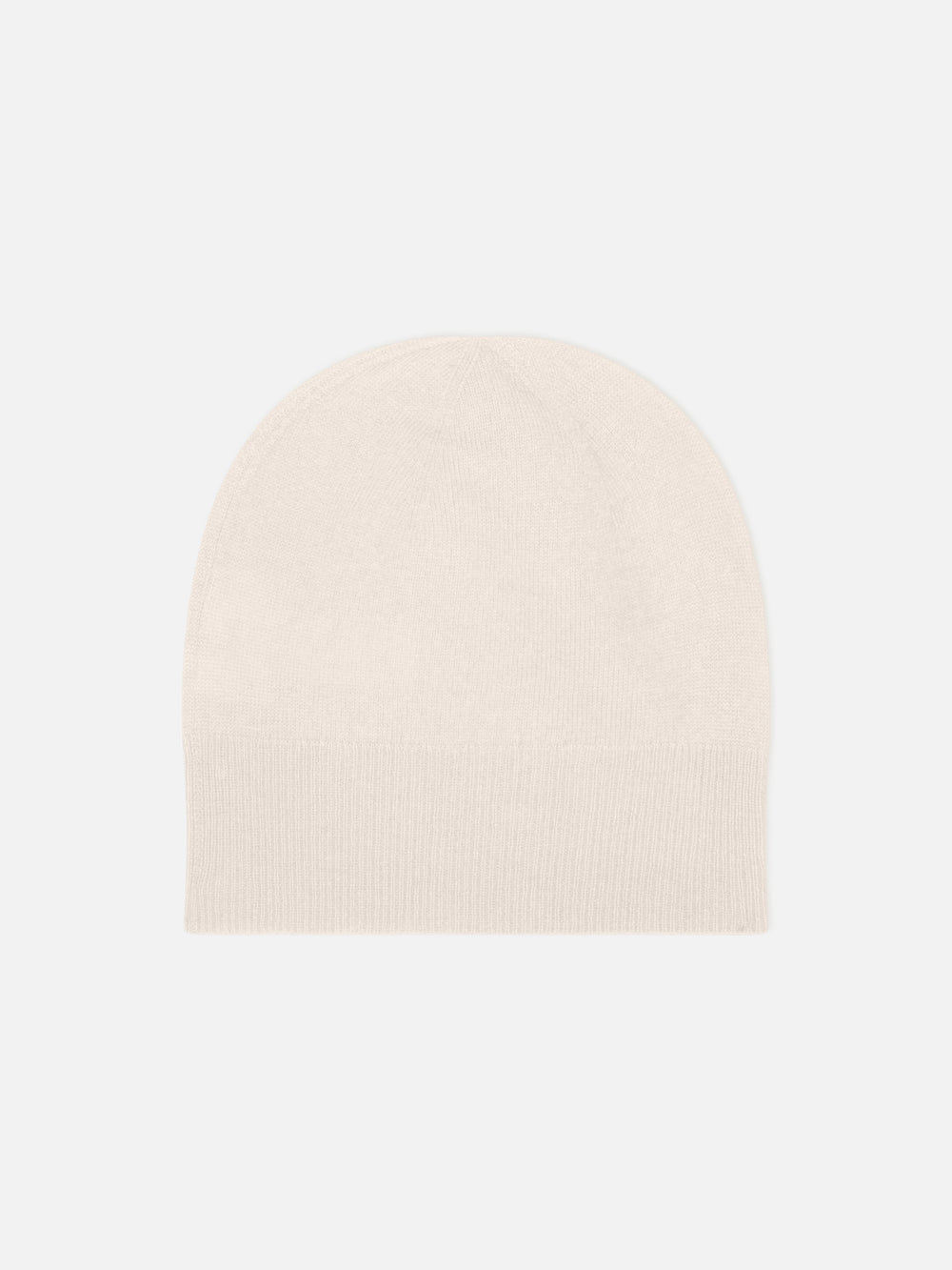 MANTI ivory beanie, 100% cashmere