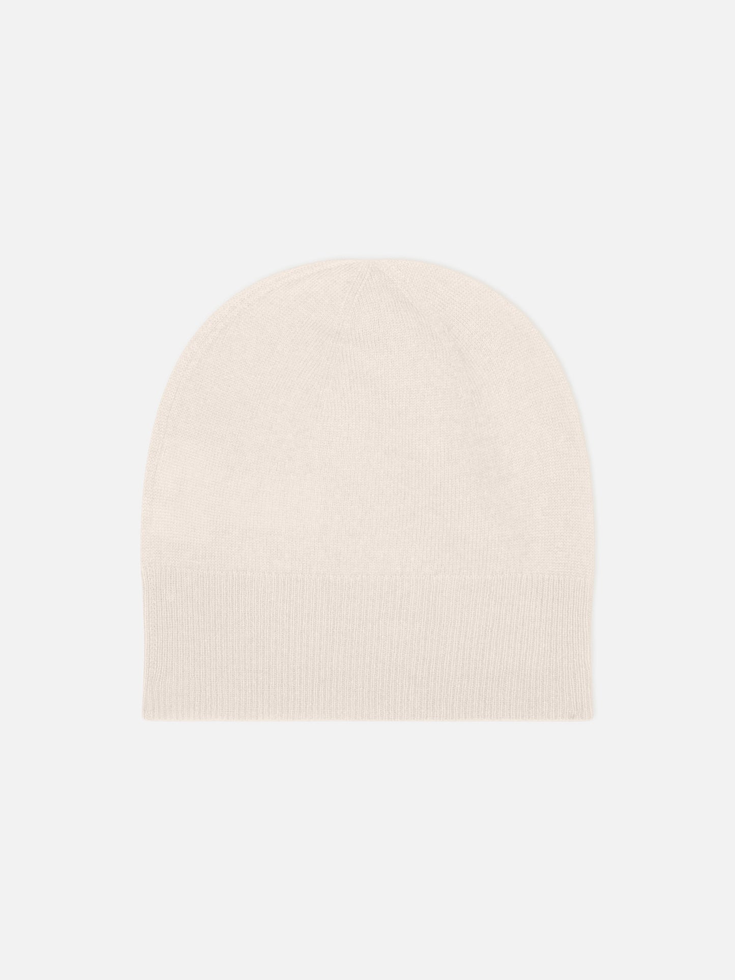 MANTI ivory beanie, 100% cashmere