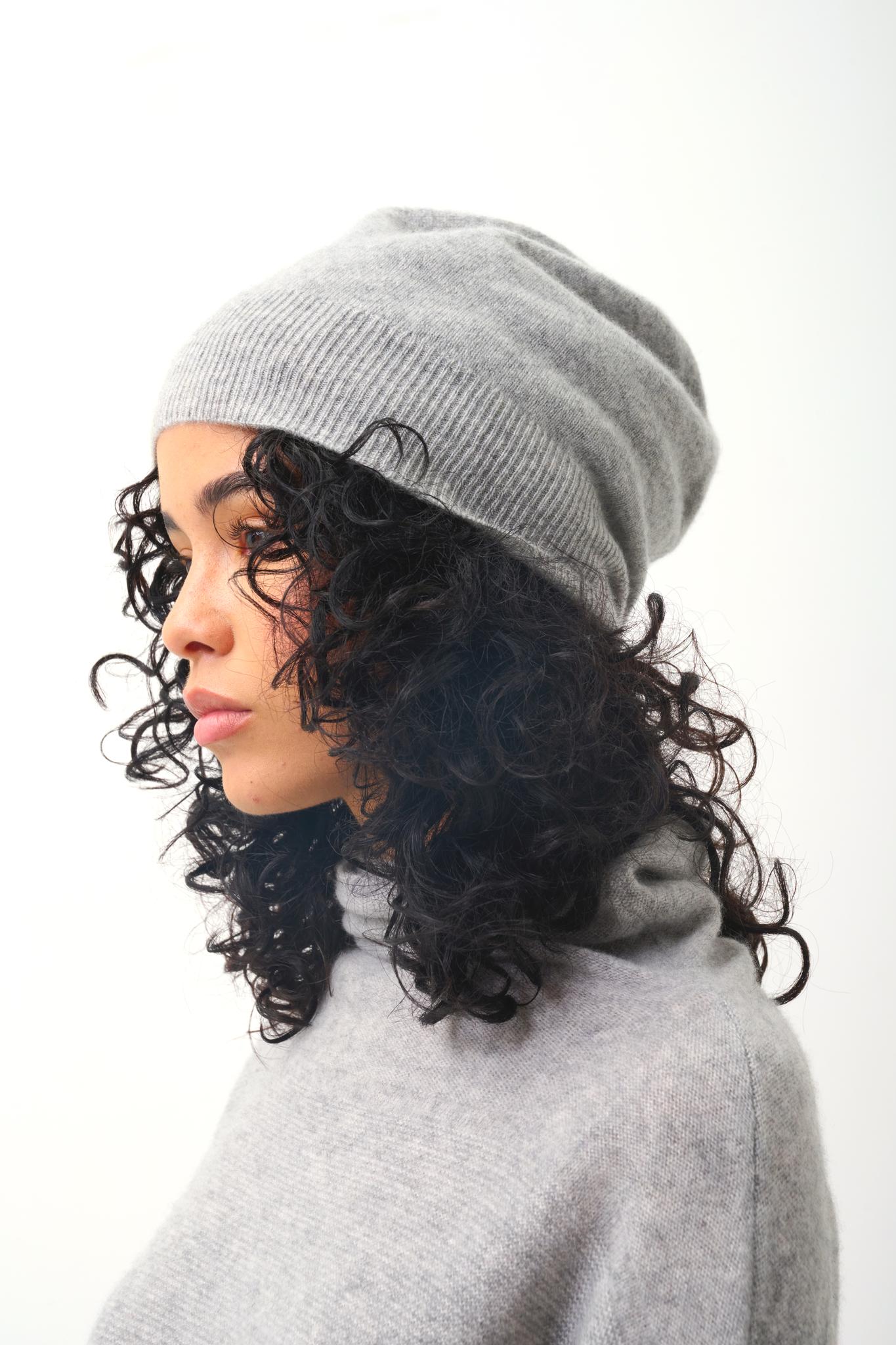 MANTI mottled cloud beanie 100% cashmere