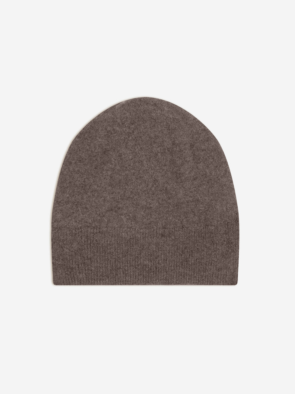 MANTI melierte Taupe-Mütze 100% Kaschmir