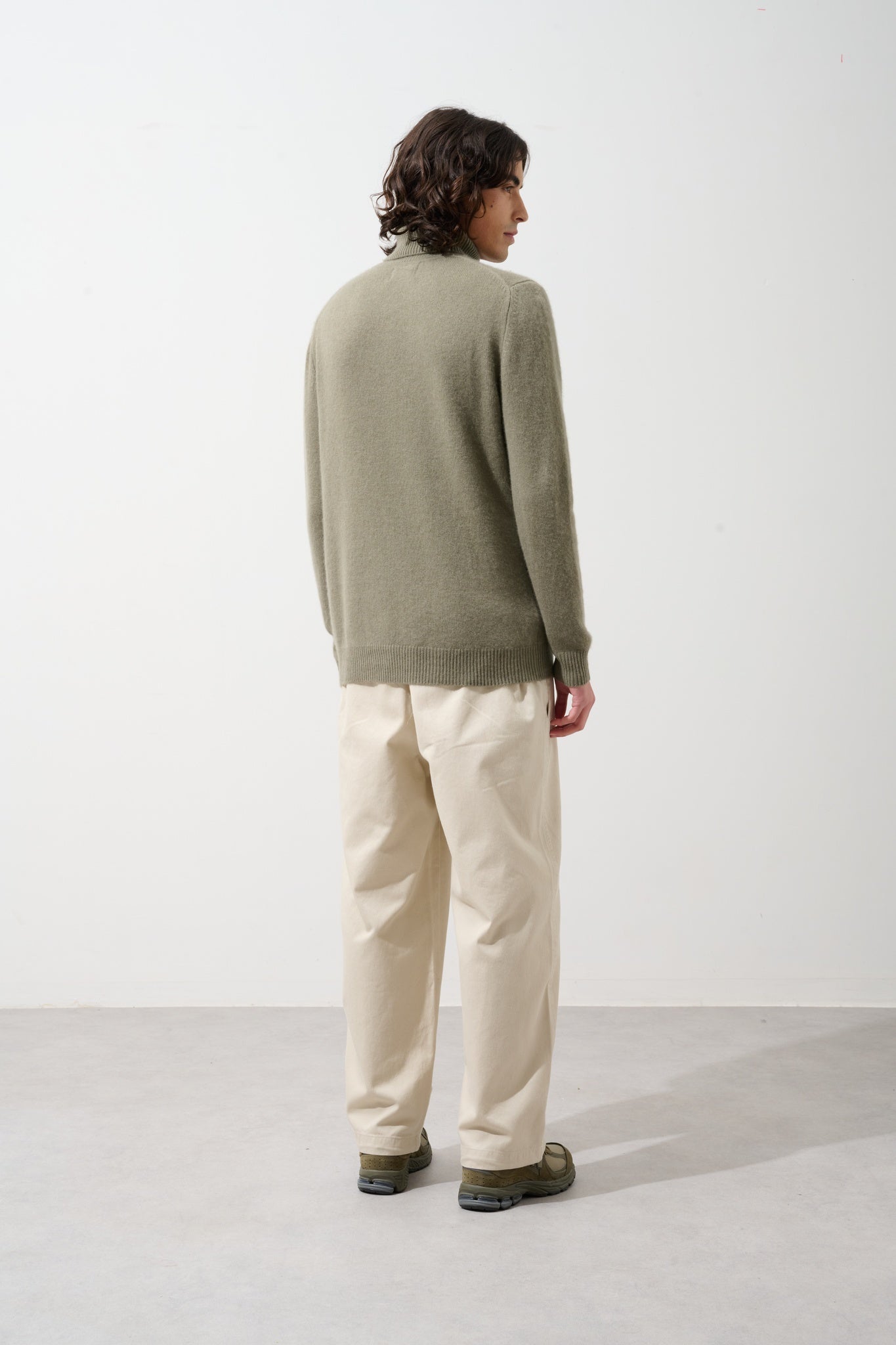 MARTIN 4-thread army turtleneck sweater 100% cashmere