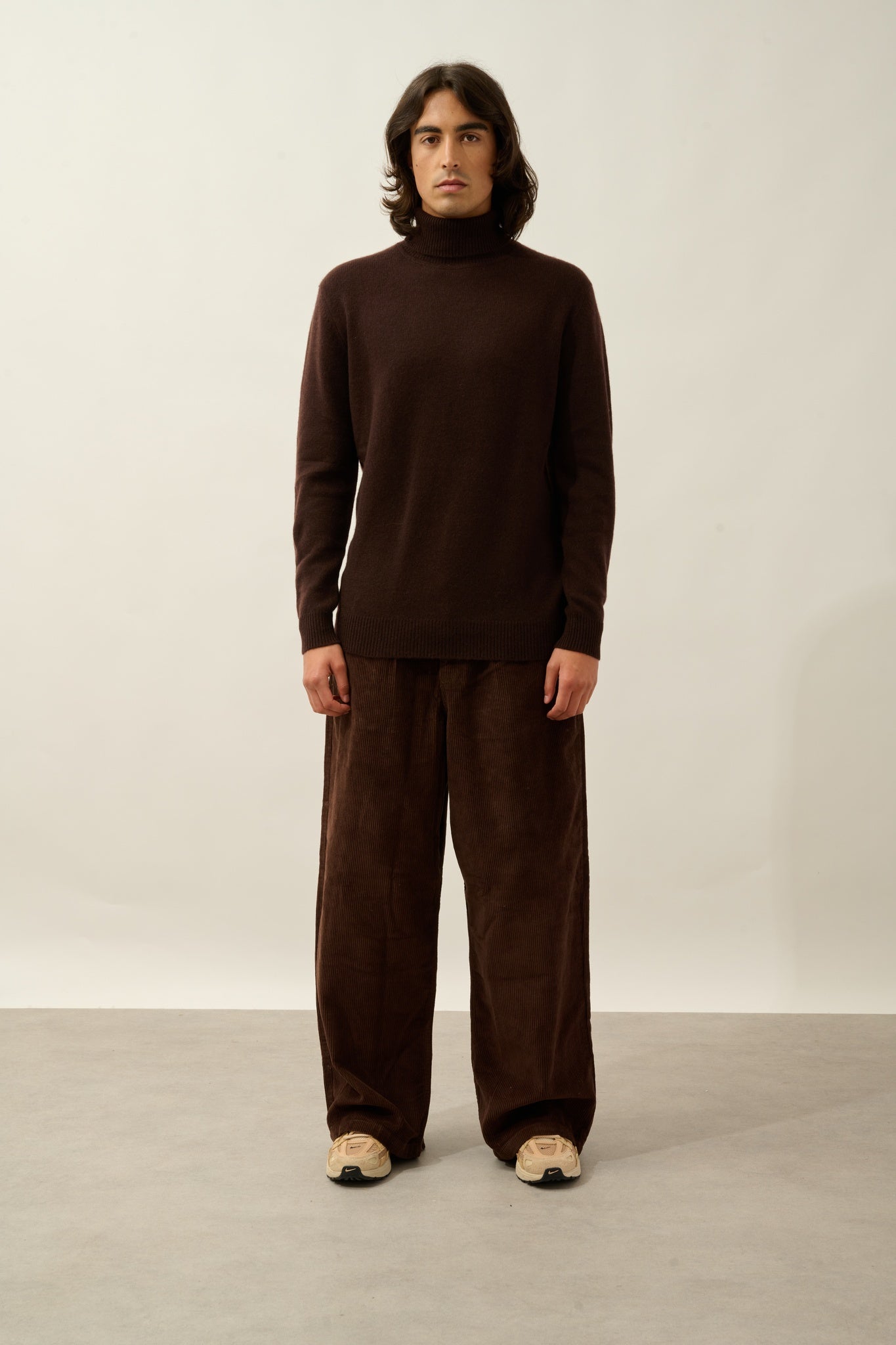 MARTIN Rollkragenpullover 4-fädig Schoko 100% Kaschmir