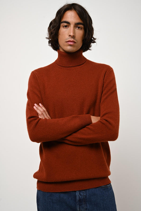 MARTIN 4-thread cashmere turtleneck sweater 100% cashmere