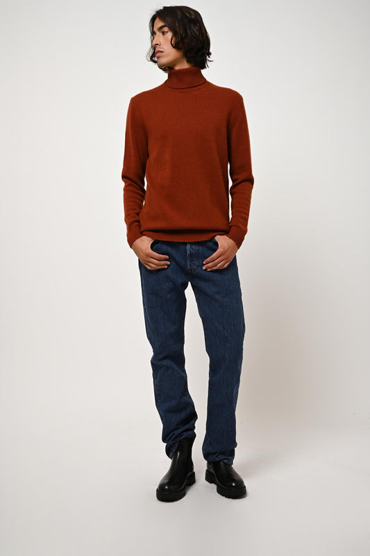 MARTIN 4-thread cashmere turtleneck sweater 100% cashmere