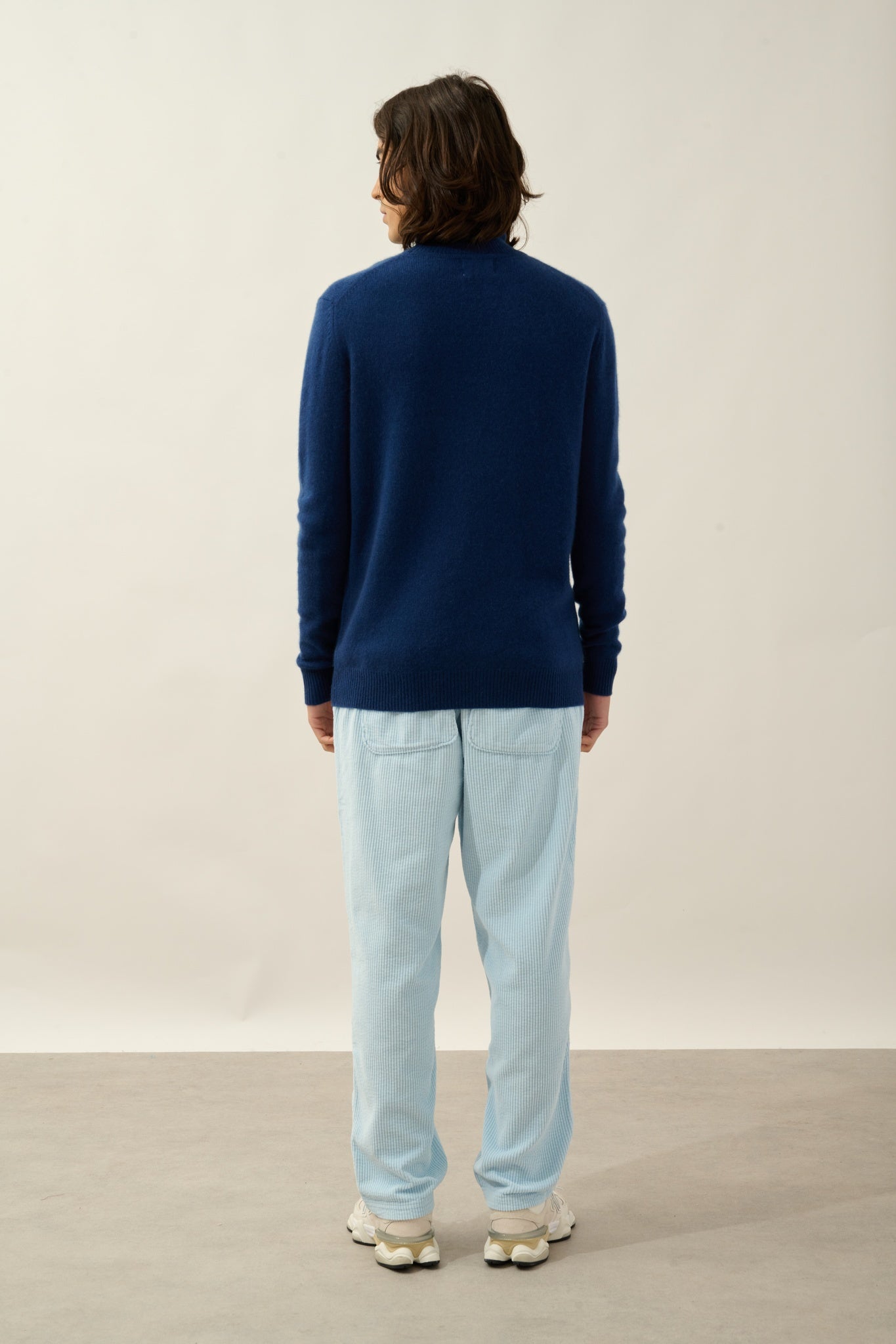 MARTIN pull col roulé 4 fils minuit 100% cachemire