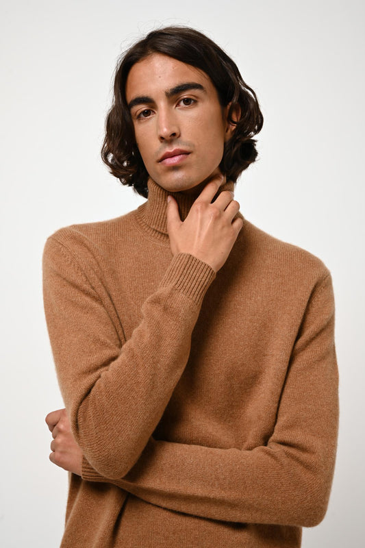 MARTIN 4-thread cashmere turtleneck sweater 100% cashmere