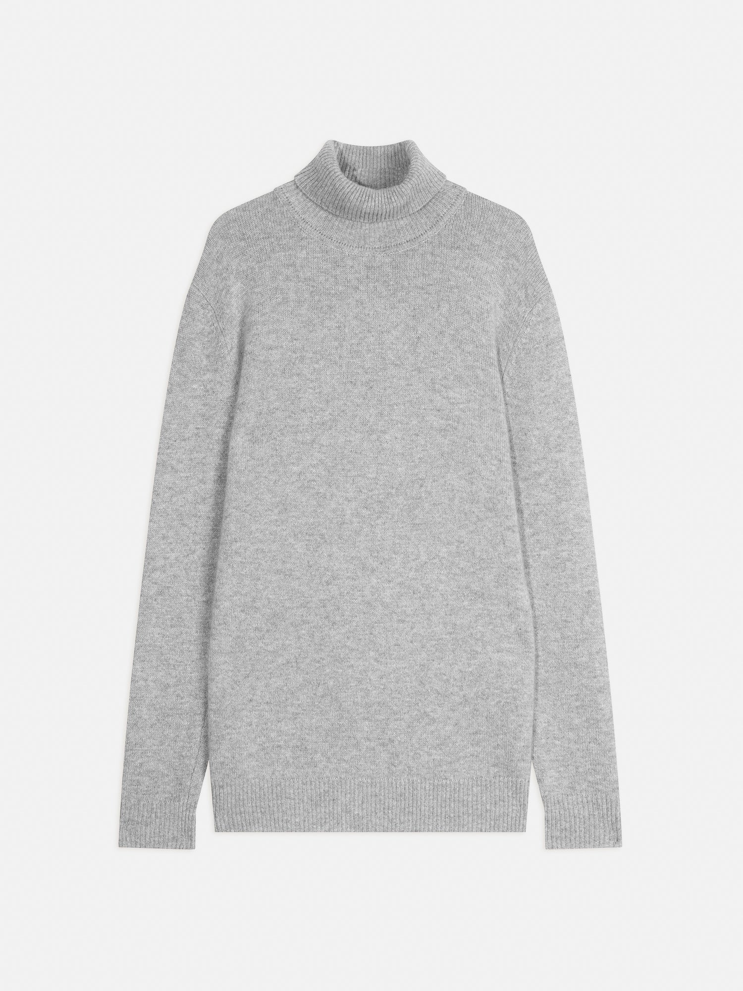 MARTIN 4-fädiger Rollkragenpullover in Cloud-Heather, 100% Kaschmir