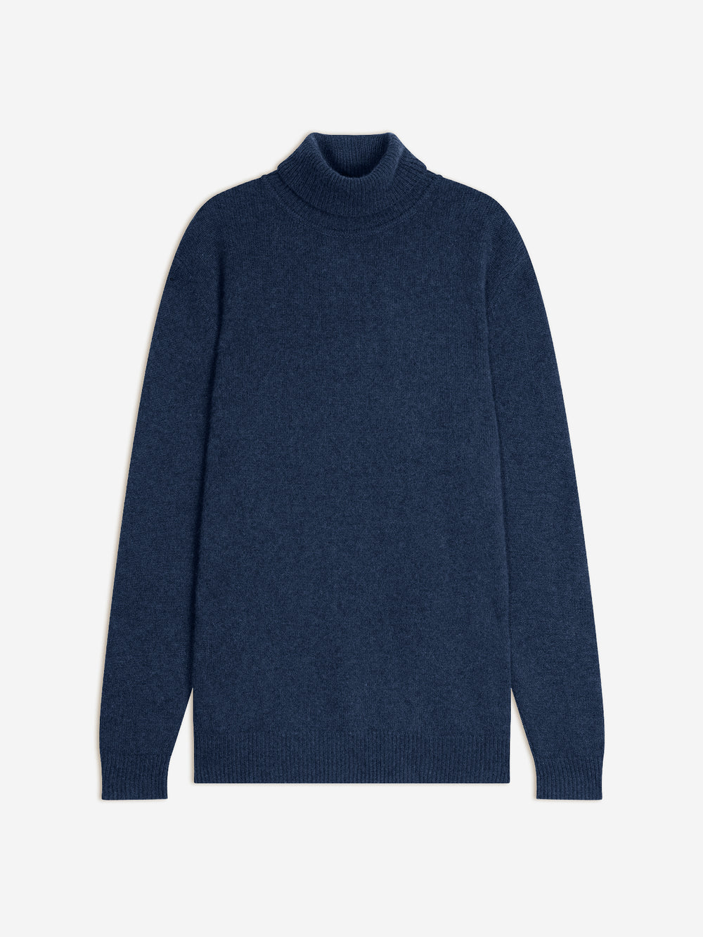 MARTIN 4-fädiger Ocean Heather Rollkragenpullover, 100% Kaschmir