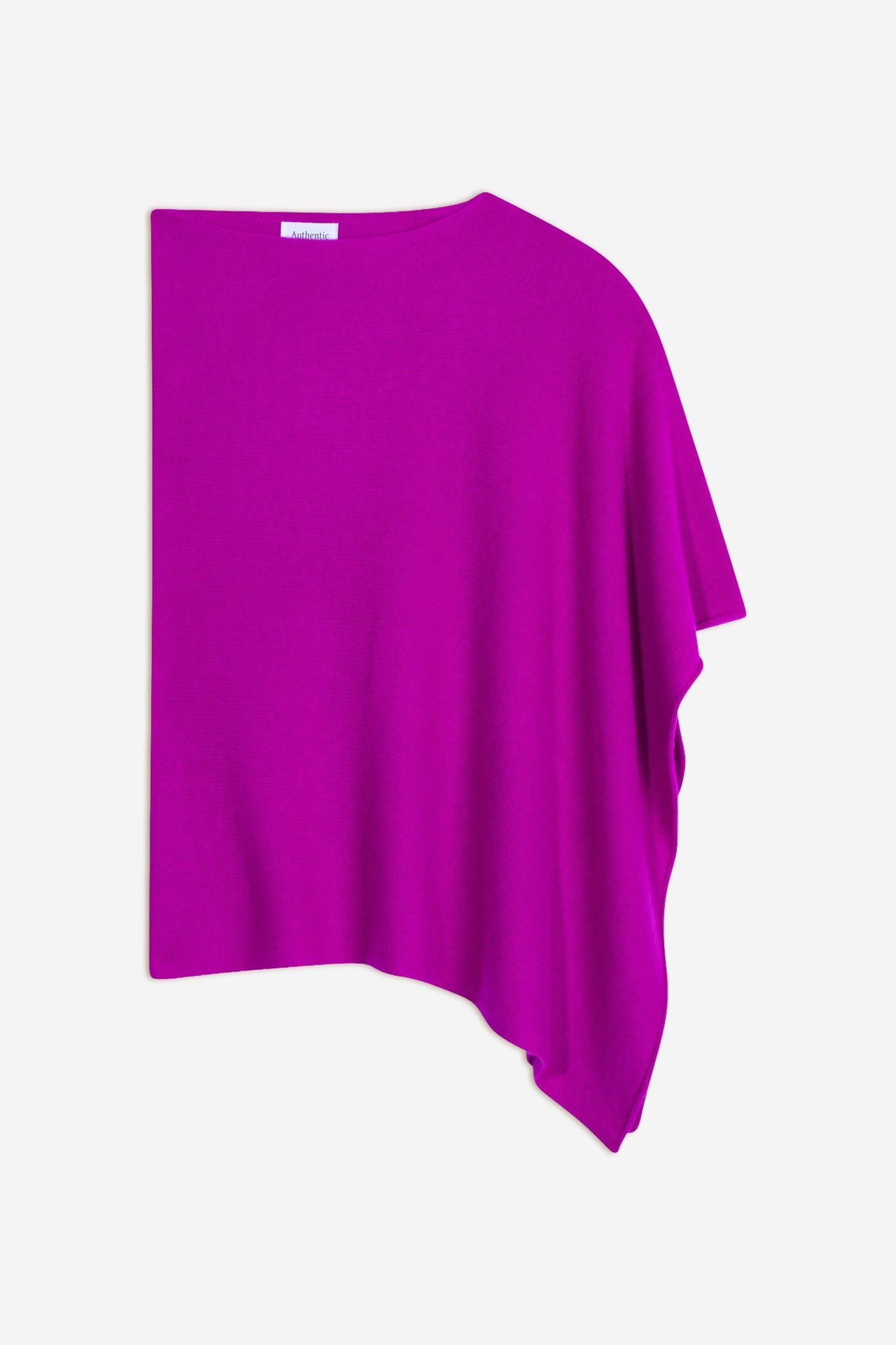 meryl poncho 4 fils hibiscus 100% cachemire