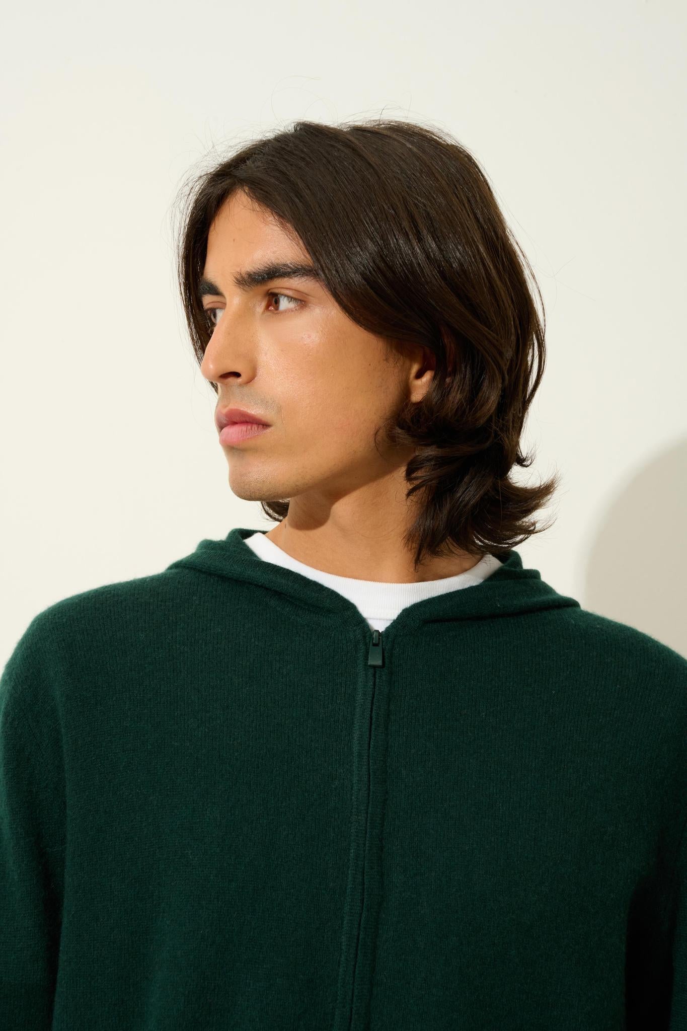 NEURRE cypress hooded zip cardigan 100% cashmere