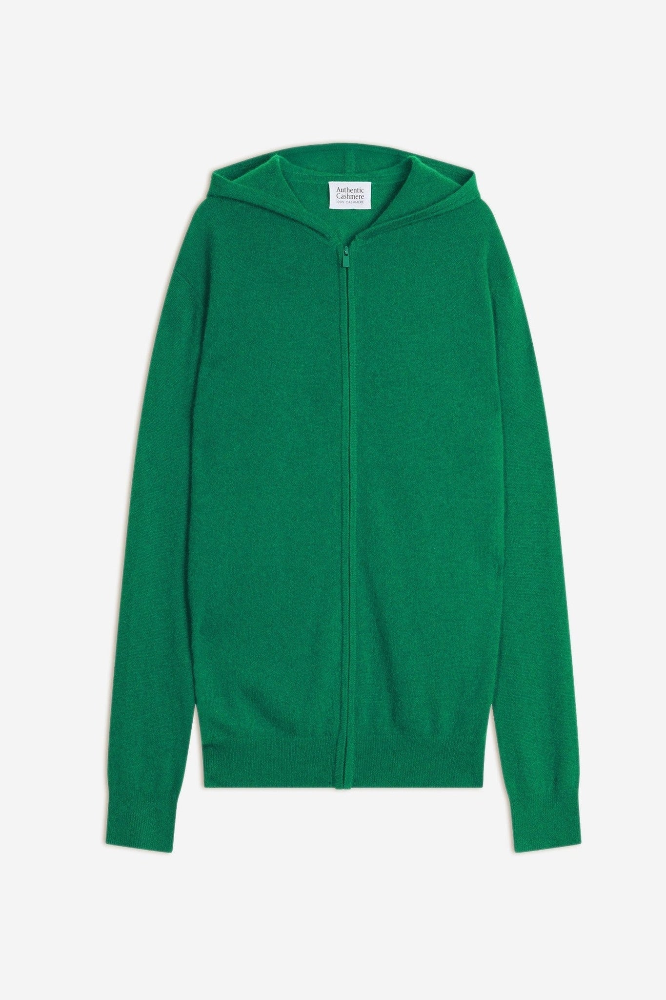 neurre gilet zippé capuche menthe 100% cachemire