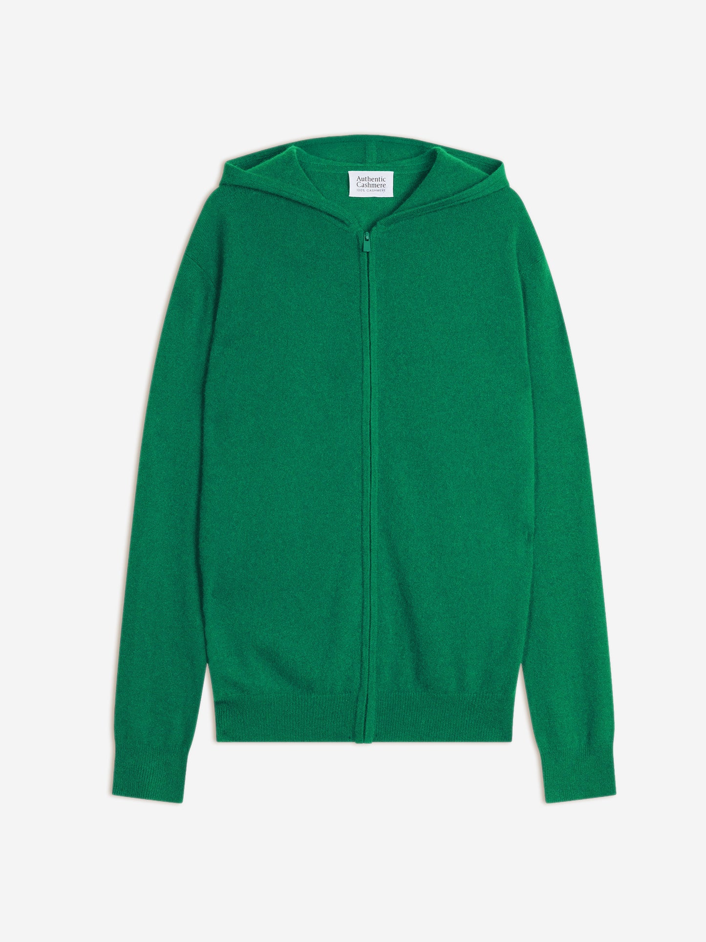 NEURRE gilet zippé capuche menthe 100% cachemire