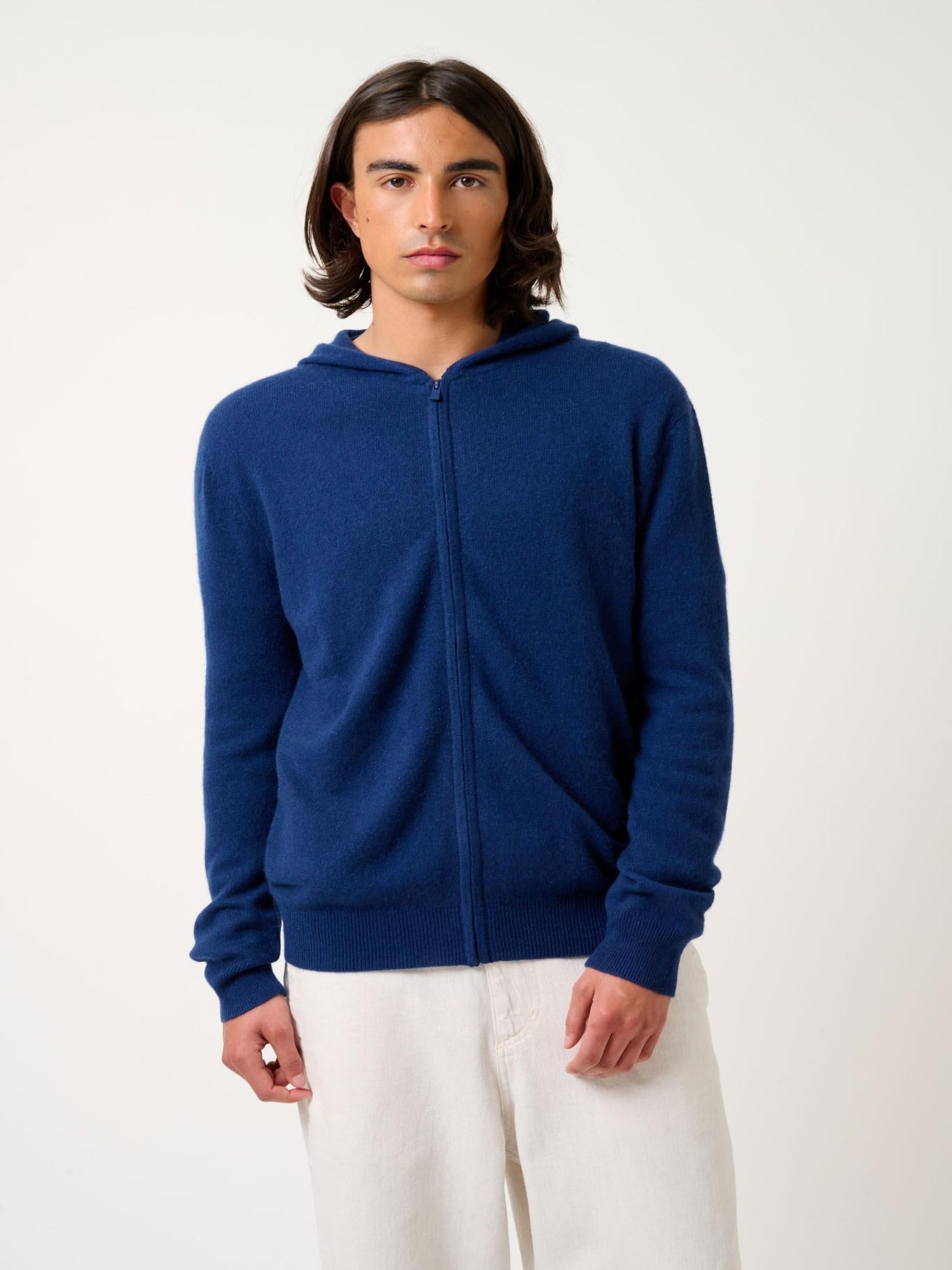 NEURRE midnight hooded zip cardigan 100% cashmere