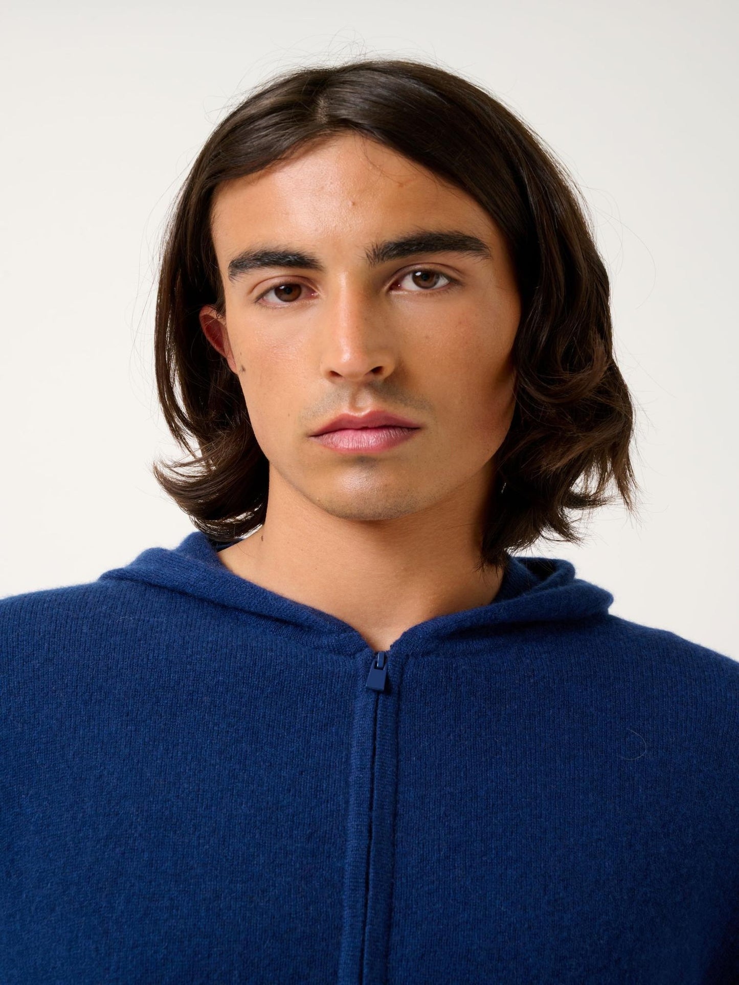 NEURRE midnight hooded zip cardigan 100% cashmere