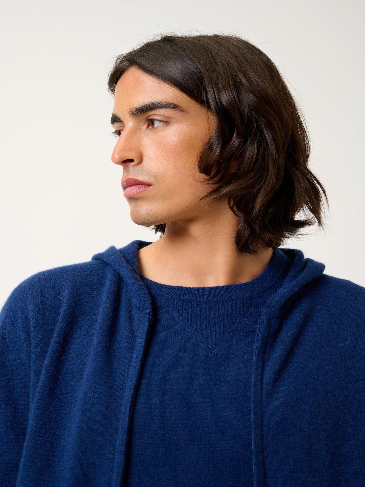 NEURRE midnight hooded zip cardigan 100% cashmere